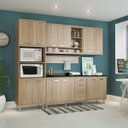 Ver imagem 1 de Cozinha Completa com Tampo 12 Portas 7 Peças Sicília Multimóveis