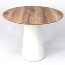 Ver imagem 1 de Mesa de Jantar Cone 110cm Mezzo Castani