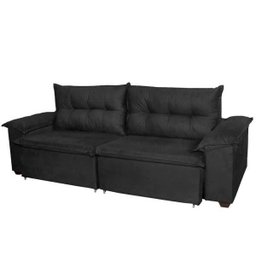 Sofá Maestro Retrátil e Reclinável Preto - WS Estofados - 2