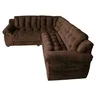 Sofá Madrid Premium Suede Velut Café - Ws Estofados - 3