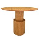 Ver imagem 1 de Mesa de Jantar Cilindro Spin Redonda 80 Cm Tampo Freijó Base Freijó Cor Marrom