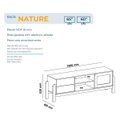 Ver imagem 4 de Rack para Tv até 60" Nature Naturale/branco Artely