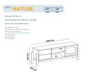 Ver imagem 4 de Rack para Tv até 60" Nature Naturale/branco Artely