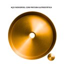 Ver imagem 3 de Cuba Redonda Banheiro Aço Inox 304 Dourada com Válvula Click