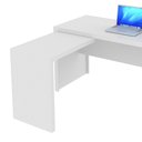 Ver imagem 4 de Escrivaninha/Mesa Escritório de Canto Multimóveis VCR25016 Branco