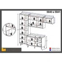 Ver imagem 4 de Cozinha Completa com Tampo 9 Portas 5 Peças Sicília Multimóveis