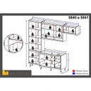 Ver imagem 4 de Cozinha Completa com Tampo 9 Portas 5 Peças Sicília Multimóveis