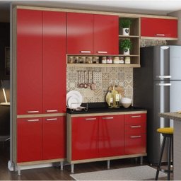 Cozinha Completa com Tampo 9 Portas 5 Peças Sicília Multimóveis - 3 Cozinha Completa com Tampo 9 Portas 5 Peças Sicília Multimóveis - 3