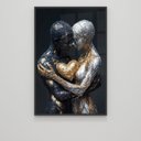 Ver imagem 3 de Quadro Decorativo a Conexão entre Almas Dourado Prata Sala Quarto Casa Escritório