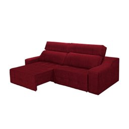 Sofá Top Lubeck Retrátil e Reclinável 250 Vermelho WS Estofados - 4