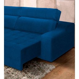Sofá Top Lubeck Retrátil e Reclinável250 Azul - WS Estofados - 2