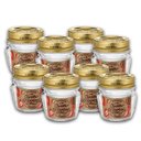 Ver imagem 2 de Kit 8 Potes de Vidro Quattro Stagioni 80 ml Para Conservas e Afins COM Tampa Original Quattro Stagio