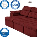 Ver imagem 3 de Sofá 3 Lugares Retrátil e Reclinável Glamour 225 Vermelho - WS Estofados
