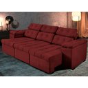 Ver imagem 1 de Sofá 3 Lugares Retrátil e Reclinável Glamour 225 Vermelho - WS Estofados