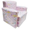 Poltrona Infantil Sofazinho Reforçada Decoração Modelos Unicórnio Rosa - 2