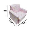 Poltrona Infantil Sofazinho Reforçada Decoração Modelos Unicórnio Rosa - 7