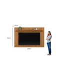 Ver imagem 5 de Painel Ripado para TV até 75 Polegadas MDF 201CMX132CM Genova 2.0