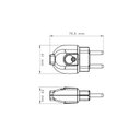 Ver imagem 2 de Kit 8 Plugue Macho 2p 20 a 250 V Tramontina Branco