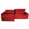 Sofá Retrátil com Molas Amazonas 250 Vermelho - WS Estofados - 3