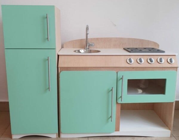 Cozinha Infantil Flórida Verde com Refrigerador Fashion Toys - 3