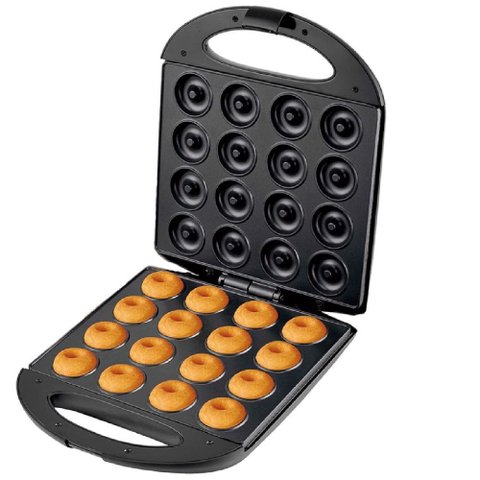 Super Máquina de Mini Donuts Elétrica Portatil 16 Furos 220v