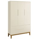 Ver imagem 6 de Jogo de Quarto para Bebê Completo 3 Portas Classic New Areia Fosco com Madeira - MoveisAqui