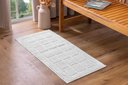 Ver imagem 1 de Tapete Athenas Extra Soft Antiderrapante 45x95cm Rozac - Quadrados Branco
