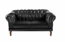 Ver imagem 7 de Sofá Chesterfield Dom Pedro 2 Lugares com Puff - Courissimo Preto