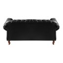 Ver imagem 5 de Sofá Chesterfield Dom Pedro 2 Lugares com Puff - Courissimo Preto