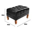Ver imagem 3 de Sofá Chesterfield Dom Pedro 2 Lugares com Puff - Courissimo Preto