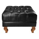 Ver imagem 6 de Sofá Chesterfield Dom Pedro 2 Lugares com Puff - Courissimo Preto