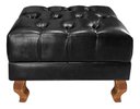 Ver imagem 6 de Sofá Chesterfield Dom Pedro 2 Lugares com Puff - Courissimo Preto