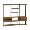 Ver imagem 2 de Guarda-Roupas Closet Mod Siena 202cm 4 Gavetas 2 Cabideiros e 7 Prateleiras Yescasa