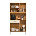Ver imagem 4 de Armario de Cozinha Malta com 4 Portas e 1 Gaveta Cinamomo Touch/Off White