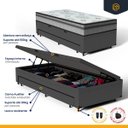 Ver imagem 5 de Cama Box Baú com Colchão Espuma D33 Pillow In Anjos Ortosleep + Auxiliar Unique Solteiro 88cm