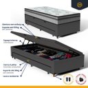 Ver imagem 6 de Cama Box Baú com Colchão Espuma D33 Pillow In Anjos Ortosleep + Auxiliar Unique Solteiro 88 cm