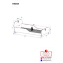 Ver imagem 4 de Cama Solteiro para Colchão 88x188cm 100% Mdf Majestade Multimóveis Bb2320 Branco