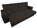 Ver imagem 5 de Sofá Leon 2,50m com Molas Retrátil Reclinável Velosuede - Netsofas - Marrom
