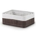 Ver imagem 2 de Jogo 3 Cestos Organizadores de Bambu Escuro