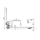 Ver imagem 3 de Paleteira Transpalete TM 2500Kg Roda Simples PU 525 x 1150mm