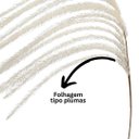 Ver imagem 3 de Galho Lateral Plumas Capim Pampas Off White 70cm - Magizi
