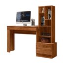 Ver imagem 3 de Escrivaninha Office com Estante Biblioteca Lion Cinamomo Mel - Mabe Magazine