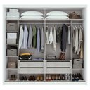 Ver mais imagens de Guarda Roupa Casal 2 Portas 4 Gavetas Velaris Móveis Lopas