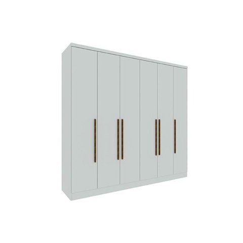 Guarda Roupa Casal Veneza C/ 6 Portas e 4 Gavetas Neve - Tcil Móveis