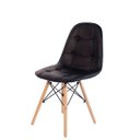 Ver imagem 4 de Kit 4 Cadeiras Eames Eiffel Estofada Botonê 130c Cor:preto