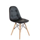 Ver imagem 3 de Kit 4 Cadeiras Eames Eiffel Estofada Botonê 130c Cor:preto