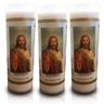 KIT 3 VELAS VOTIVA PVC JESUS CRISTO - 1