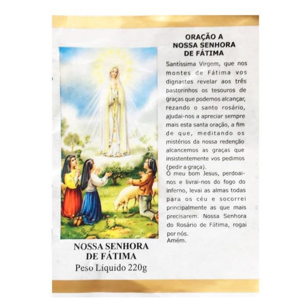 KIT 6 VELA VOTIVA PVC NOSSA SENHORA DE FÁTIMA - 3