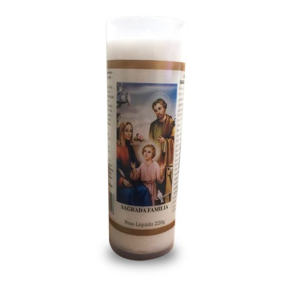 KIT 6 VELA VOTIVA PVC SAGRADA FAMÍLIA - 2