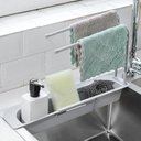 Ver imagem 2 de Suporte Multiuso para pia Ajustável Detergente Pano - Branco